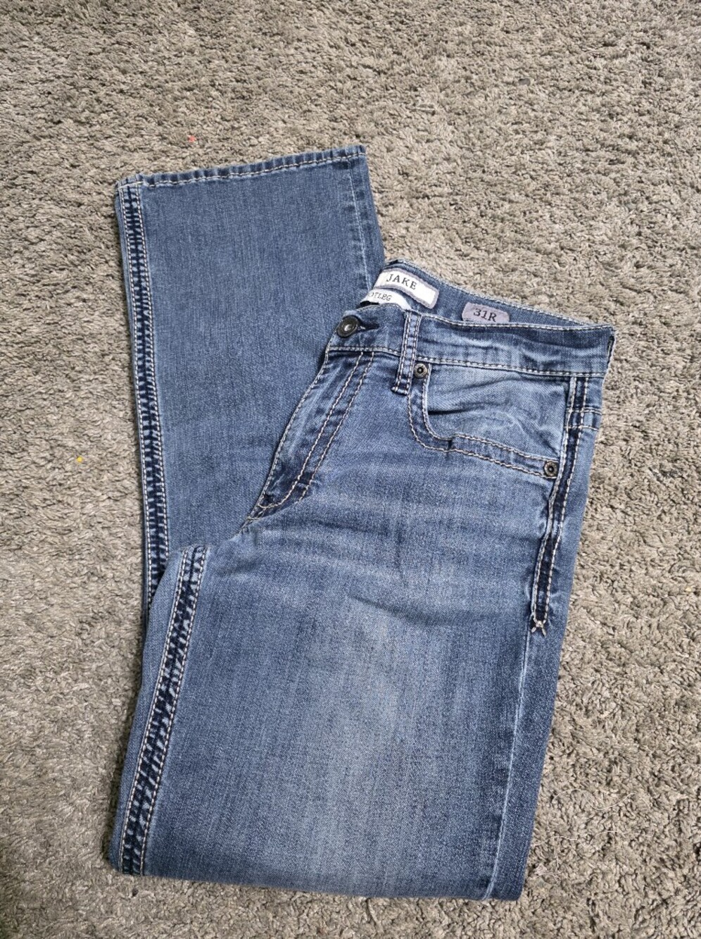 BKE Men JAKE Bootleg Blue Jeans Size 31R
